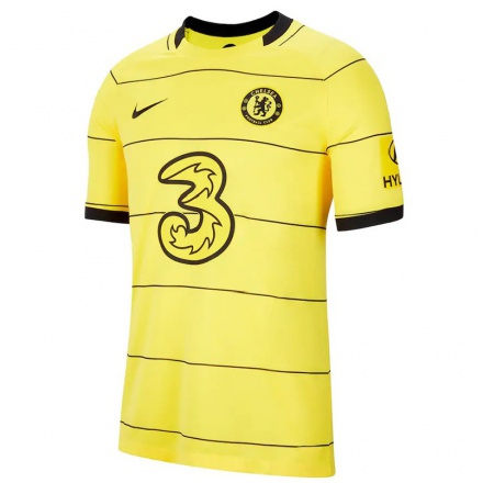 Naisten Jalkapallo Sinun Nimesi #0 Keltainen Vieraspaita 2021/22 Lyhythihainen Paita T-paita
