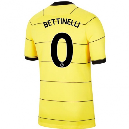 Naisten Jalkapallo Marcus Bettinelli #0 Keltainen Vieraspaita 2021/22 Lyhythihainen Paita T-paita
