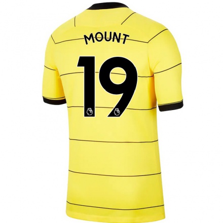 Naisten Jalkapallo Mason Mount #19 Keltainen Vieraspaita 2021/22 Lyhythihainen Paita T-paita
