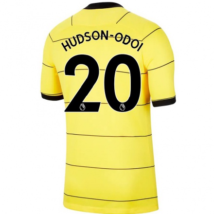Naisten Jalkapallo Callum Hudson-Odoi #20 Keltainen Vieraspaita 2021/22 Lyhythihainen Paita T-paita