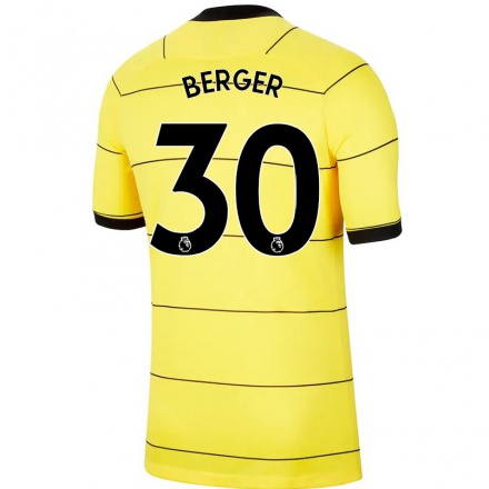 Naisten Jalkapallo Ann-Katrin Berger #30 Keltainen Vieraspaita 2021/22 Lyhythihainen Paita T-paita