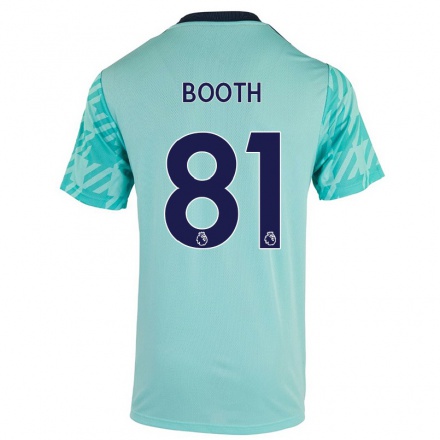 Naisten Jalkapallo Zach Booth #81 Vaaleanvihreä Vieraspaita 2021/22 Lyhythihainen Paita T-paita