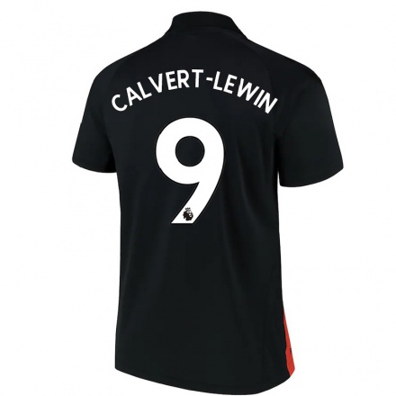 Naisten Jalkapallo Dominic Calvert-lewin #9 Musta Vieraspaita 2021/22 Lyhythihainen Paita T-paita