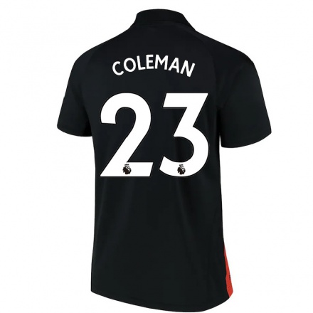 Naisten Jalkapallo Seamus Coleman #23 Musta Vieraspaita 2021/22 Lyhythihainen Paita T-paita