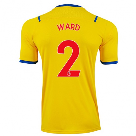 Naisten Jalkapallo Joel Ward #2 Keltainen Vieraspaita 2021/22 Lyhythihainen Paita T-paita