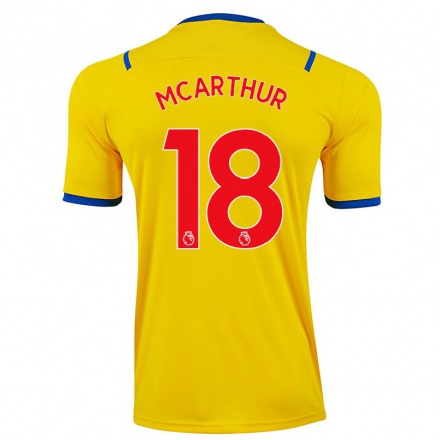 Naisten Jalkapallo James Mcarthur #18 Keltainen Vieraspaita 2021/22 Lyhythihainen Paita T-paita
