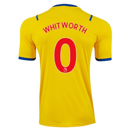 Naisten Jalkapallo Joe Whitworth #0 Keltainen Vieraspaita 2021/22 Lyhythihainen Paita T-paita