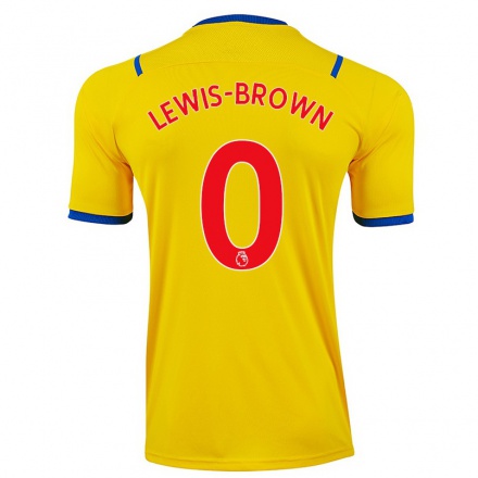 Naisten Jalkapallo Cameron Lewis-Brown #0 Keltainen Vieraspaita 2021/22 Lyhythihainen Paita T-paita