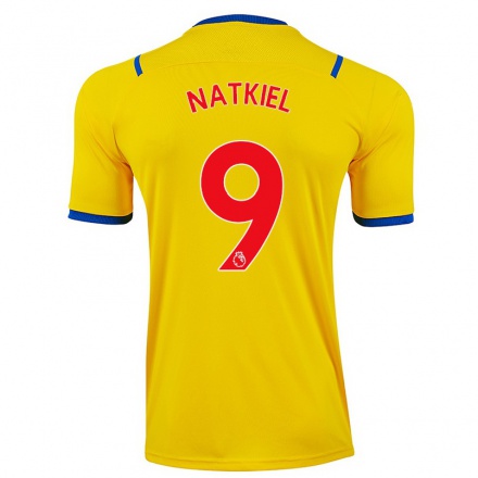 Naisten Jalkapallo Kate Natkiel #9 Keltainen Vieraspaita 2021/22 Lyhythihainen Paita T-paita