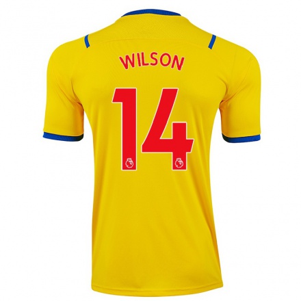 Naisten Jalkapallo Siobhan Wilson #14 Keltainen Vieraspaita 2021/22 Lyhythihainen Paita T-paita