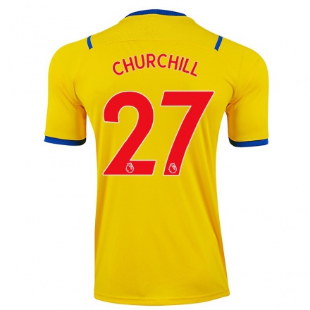 Naisten Jalkapallo Hannah Churchill #27 Keltainen Vieraspaita 2021/22 Lyhythihainen Paita T-paita