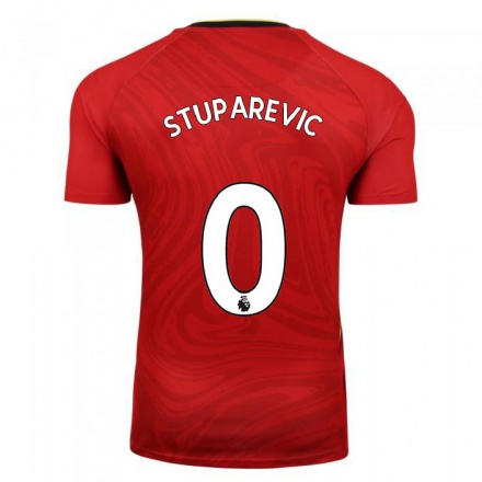 Naisten Jalkapallo Filip Stuparevic #0 Punainen Vieraspaita 2021/22 Lyhythihainen Paita T-paita