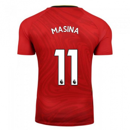 Naisten Jalkapallo Adam Masina #11 Punainen Vieraspaita 2021/22 Lyhythihainen Paita T-paita