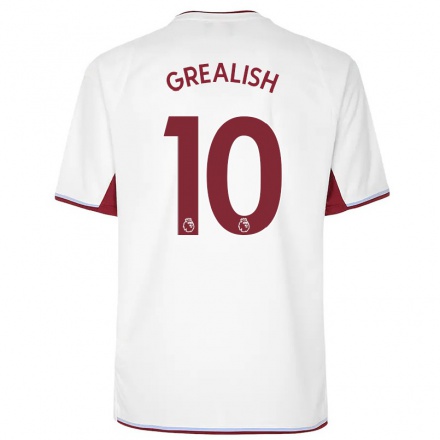 Naisten Jalkapallo Jack Grealish #10 Kerma Vieraspaita 2021/22 Lyhythihainen Paita T-paita