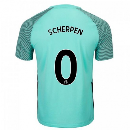 Naisten Jalkapallo Kjell Scherpen #0 Tumma Taivaansininen Vieraspaita 2021/22 Lyhythihainen Paita T-paita