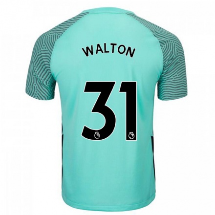 Naisten Jalkapallo Christian Walton #31 Tumma Taivaansininen Vieraspaita 2021/22 Lyhythihainen Paita T-paita