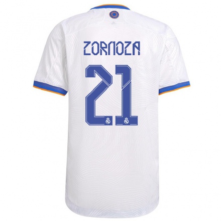 Naisten Jalkapallo Claudia Zornoza #21 Valkoinen Kotipaita 2021/22 Lyhythihainen Paita T-paita