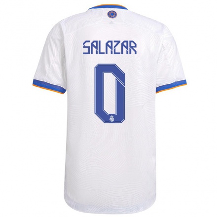 Naisten Jalkapallo Isra Salazar #0 Valkoinen Kotipaita 2021/22 Lyhythihainen Paita T-paita