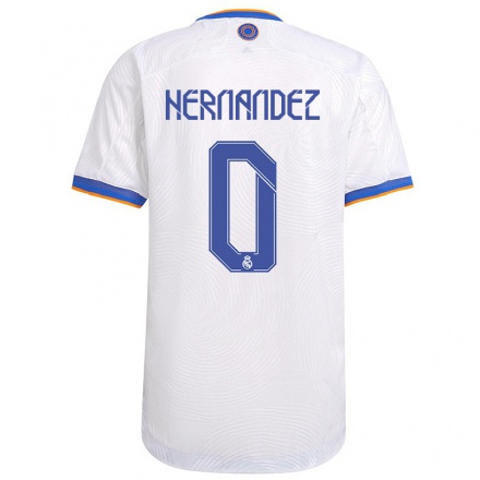 Naisten Jalkapallo Juanma Hernandez #0 Valkoinen Kotipaita 2021/22 Lyhythihainen Paita T-paita