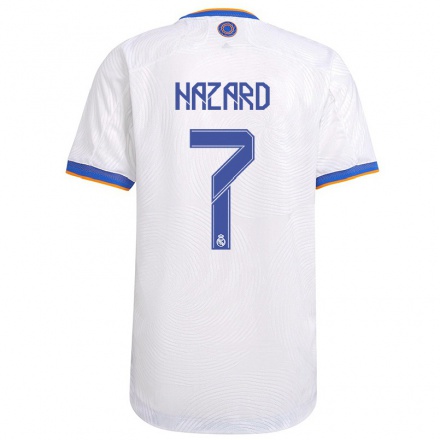 Naisten Jalkapallo Eden Hazard #7 Valkoinen Kotipaita 2021/22 Lyhythihainen Paita T-paita