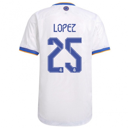 Naisten Jalkapallo Luis Lopez #25 Valkoinen Kotipaita 2021/22 Lyhythihainen Paita T-paita