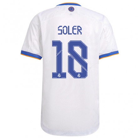 Naisten Jalkapallo Kenneth Soler #18 Valkoinen Kotipaita 2021/22 Lyhythihainen Paita T-paita
