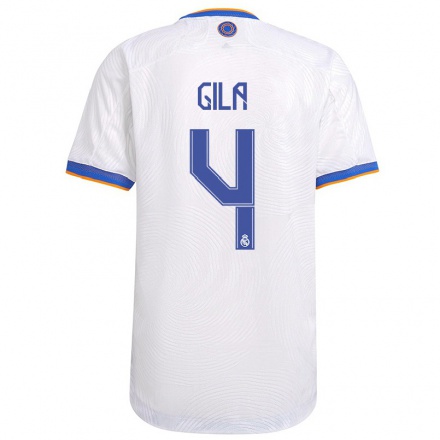Naisten Jalkapallo Mario Gila #4 Valkoinen Kotipaita 2021/22 Lyhythihainen Paita T-paita