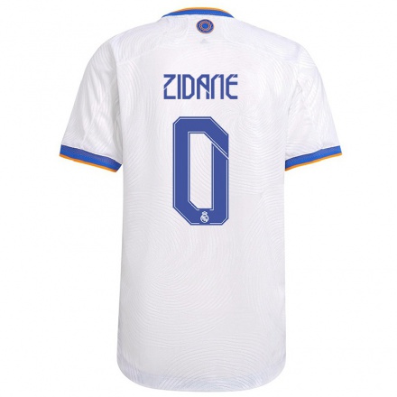 Naisten Jalkapallo Theo Zidane #0 Valkoinen Kotipaita 2021/22 Lyhythihainen Paita T-paita