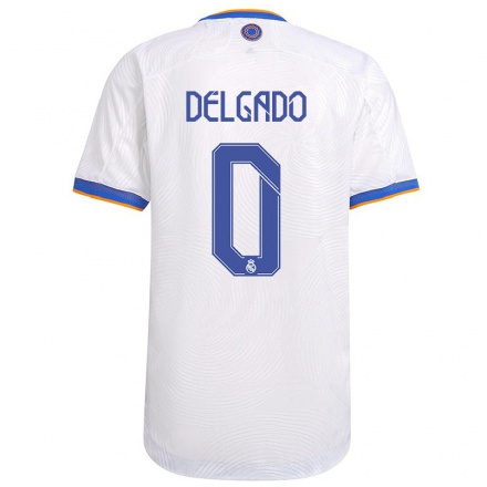 Naisten Jalkapallo Fernando Delgado #0 Valkoinen Kotipaita 2021/22 Lyhythihainen Paita T-paita