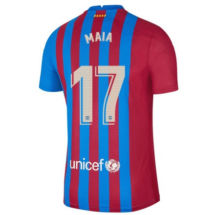 Naisten Jalkapallo Gustavo Maia #17 Kastanjanruskea Sininen Kotipaita 2021/22 Lyhythihainen Paita T-paita
