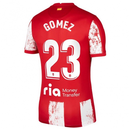 Naisten Jalkapallo Christian Gomez #23 Punainen Valkoinen Kotipaita 2021/22 Lyhythihainen Paita T-paita