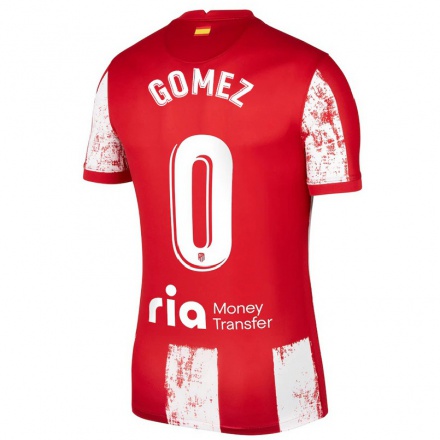 Naisten Jalkapallo Christian Gomez #0 Punainen Valkoinen Kotipaita 2021/22 Lyhythihainen Paita T-paita