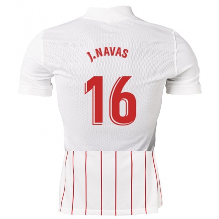 Naisten Jalkapallo Jesus Navas #16 Valkoinen Kotipaita 2021/22 Lyhythihainen Paita T-paita
