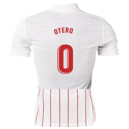 Naisten Jalkapallo Agustin Otero #0 Valkoinen Kotipaita 2021/22 Lyhythihainen Paita T-paita