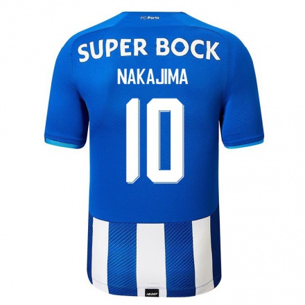 Naisten Jalkapallo Shoya Nakajima #10 Kuninkaallisen Sininen Kotipaita 2021/22 Lyhythihainen Paita T-paita