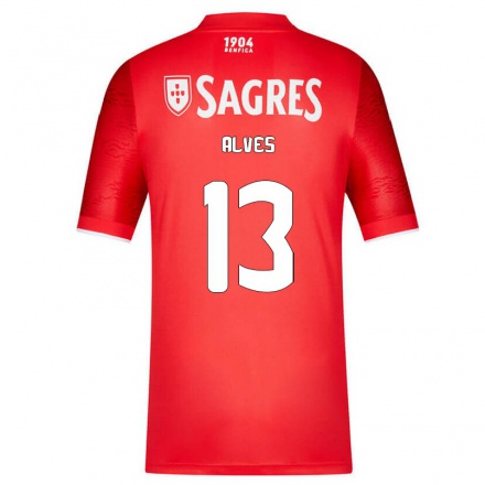Naisten Jalkapallo Lucia Alves #13 Punainen Kotipaita 2021/22 Lyhythihainen Paita T-paita