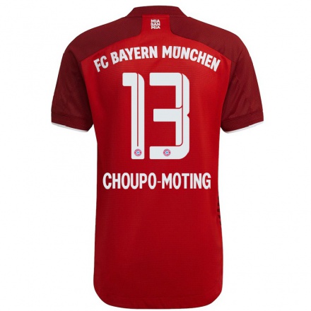 Naisten Jalkapallo Eric Maxim Choupo-Moting #13 Tummanpunainen Kotipaita 2021/22 Lyhythihainen Paita T-paita