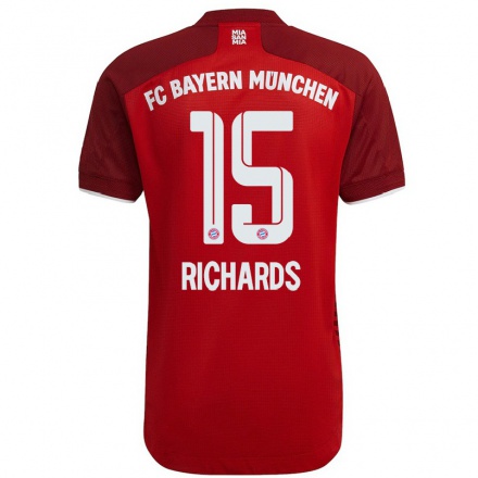 Naisten Jalkapallo Chris Richards #15 Tummanpunainen Kotipaita 2021/22 Lyhythihainen Paita T-paita