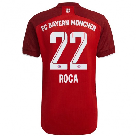 Naisten Jalkapallo Marc Roca #22 Tummanpunainen Kotipaita 2021/22 Lyhythihainen Paita T-paita