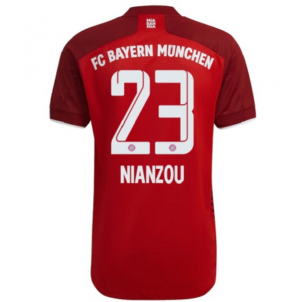 Naisten Jalkapallo Tanguy Nianzou #23 Tummanpunainen Kotipaita 2021/22 Lyhythihainen Paita T-paita