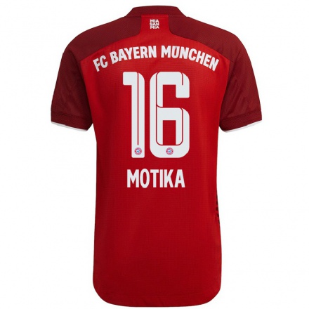 Naisten Jalkapallo Nemanja Motika #16 Tummanpunainen Kotipaita 2021/22 Lyhythihainen Paita T-paita