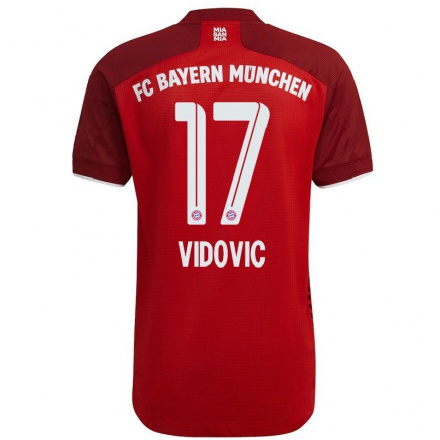 Naisten Jalkapallo Gabriel Vidovic #17 Tummanpunainen Kotipaita 2021/22 Lyhythihainen Paita T-paita