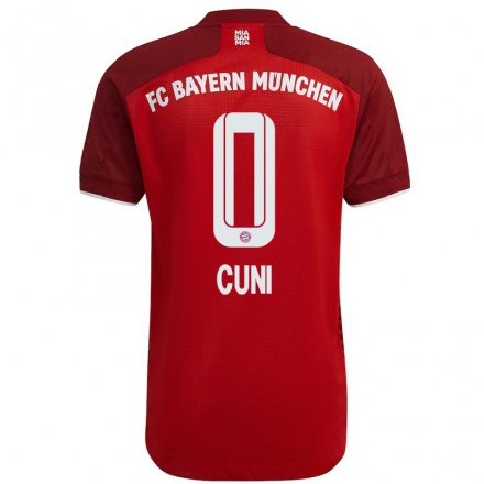 Naisten Jalkapallo Marvin Cuni #0 Tummanpunainen Kotipaita 2021/22 Lyhythihainen Paita T-paita