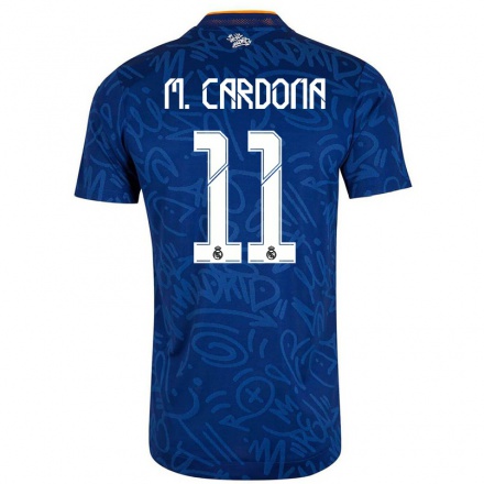 Naisten Jalkapallo Marta Cardona #11 Tummansininen Vieraspaita 2021/22 Lyhythihainen Paita T-paita