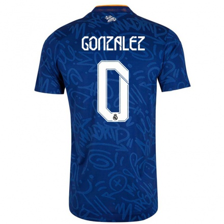 Naisten Jalkapallo David Gonzalez #0 Tummansininen Vieraspaita 2021/22 Lyhythihainen Paita T-paita
