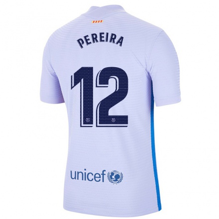 Naisten Jalkapallo Matheus Pereira #12 Vaalea Violettiti Vieraspaita 2021/22 Lyhythihainen Paita T-paita
