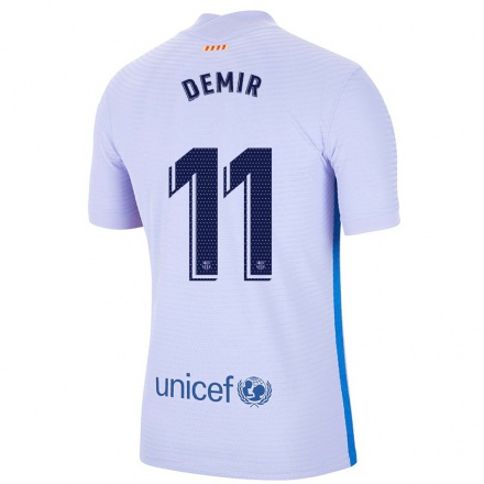 Naisten Jalkapallo Yusuf Demir #11 Vaalea Violettiti Vieraspaita 2021/22 Lyhythihainen Paita T-paita
