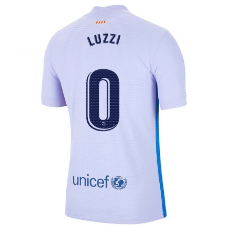 Naisten Jalkapallo Fabian Luzzi #0 Vaalea Violettiti Vieraspaita 2021/22 Lyhythihainen Paita T-paita