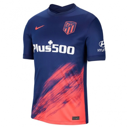 Naisten Jalkapallo Mario Hermoso #22 Tummansininen Oranssi Vieraspaita 2021/22 Lyhythihainen Paita T-paita