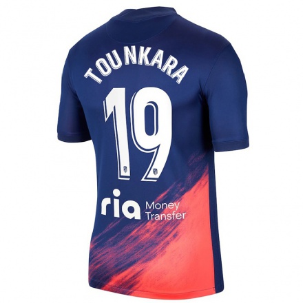 Naisten Jalkapallo Aissatou Tounkara #19 Tummansininen Oranssi Vieraspaita 2021/22 Lyhythihainen Paita T-paita